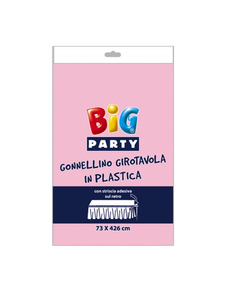 GONNA GIROTAVOLA PLASTICA ROSA CM.73x426 - L'Officina delle