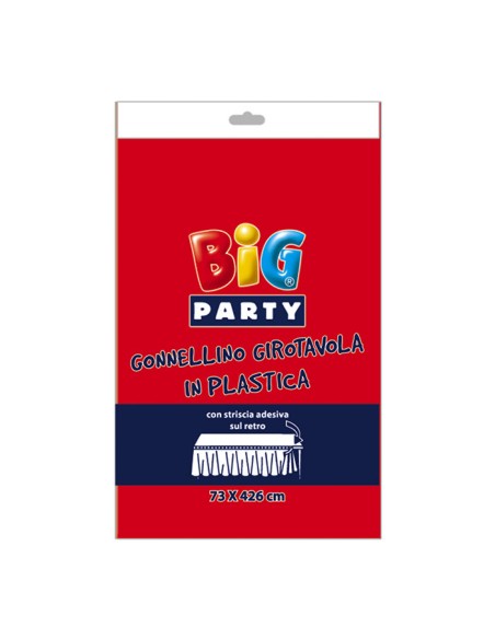 GONNA GIROTAVOLA PLASTICA ROSSA CM.73x426 - L'Officina delle GONNA GIROTAVOLA PLASTICA ROSSA CM.73x426 - L'Officina delle
