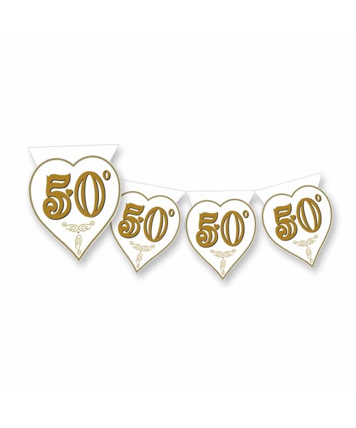 BANDIERINA 50 ANNIV. CUORE MT 3.60