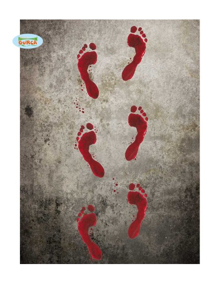 IMPRONTE SANGUE ADESIVE 25X45 CMS - L'Officina delle feste
