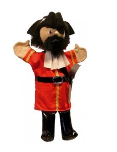 Marionetta stoffa capitan pirata 35cm - L'Officina delle feste 2