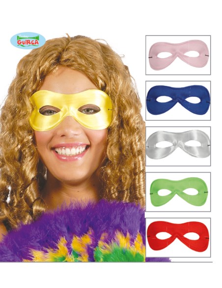 MASCHERA PIERROT MULTICOLOR SETA 1PZ - L'Officina delle feste