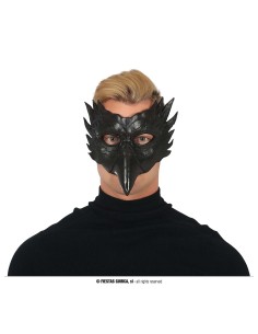 MEZZA MASCHERA GUFO NERO IN EVA - L'Officina delle feste 2