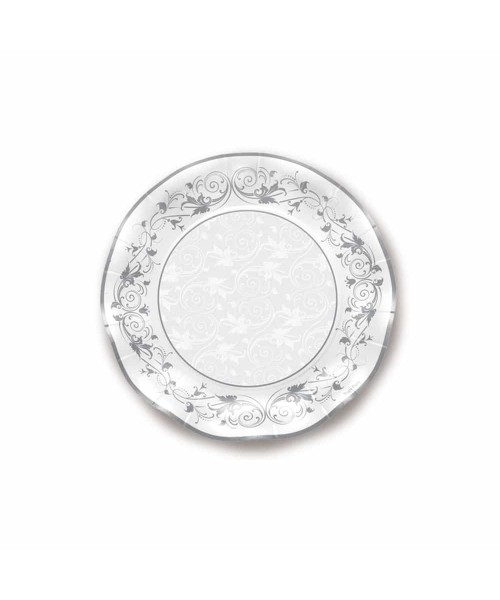 PIATTO PRESTIGE ARGENTO DM.27CM 10PZ