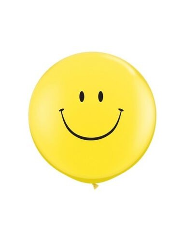 MONGOLFIERA PASTELLO 3'/100CM GIALLA SMILE 1 PZ - L'Officina