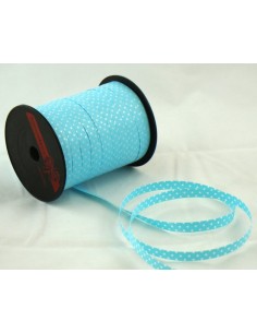 NASTRO AZZURRO CON POIS BIFACCIALE MM10X250M - L'Officina delle 2