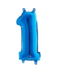 NUMERO MYLAR MEDIO BLU 1 CM. 35 - L'Officina delle feste 2