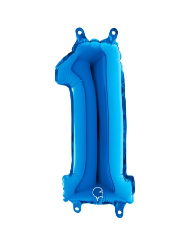 NUMERO MYLAR MEDIO BLU 1 CM. 35 - L'Officina delle feste