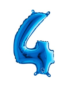 NUMERO MYLAR MEDIO BLU 4 CM. 35 - L'Officina delle feste 2