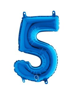NUMERO MYLAR MEDIO BLU 5 CM. 35 - L'Officina delle feste 2
