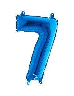 NUMERO MYLAR MEDIO BLU 7 CM. 35 - L'Officina delle feste 2