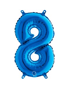 NUMERO MYLAR MEDIO BLU 8 CM. 35 - L'Officina delle feste 2