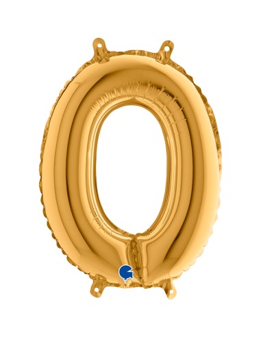 NUMERO MYLAR MEDIO ORO 0 CM. 35 - L'Officina delle feste