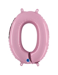 NUMERO MYLAR MEDIO ROSA 0 CM. 35 - L'Officina delle feste 2