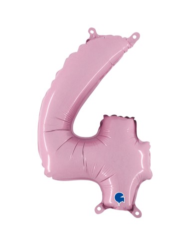 NUMERO MYLAR MEDIO ROSA 4 CM. 35 - L'Officina delle feste