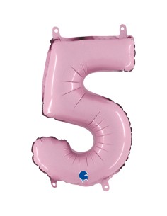 NUMERO MYLAR MEDIO ROSA 5 CM. 35 - L'Officina delle feste 2