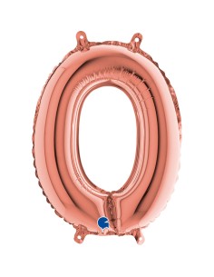 NUMERO MYLAR MEDIO ROSE GOLD 0 35H - L'Officina delle feste 2