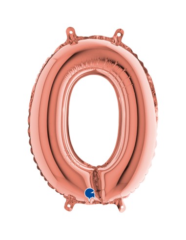NUMERO MYLAR MEDIO ROSE GOLD 0 35H - L'Officina delle feste