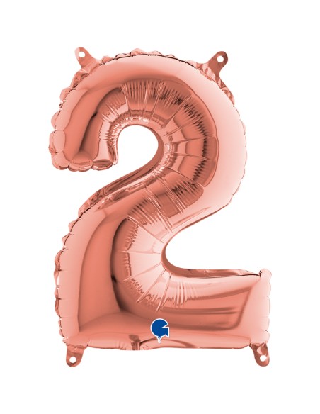 NUMERO MYLAR MEDIO ROSE GOLD 2 CM.35 - L'Officina delle feste NUMERO MYLAR MEDIO ROSE GOLD 2 CM.35 - L'Officina delle feste