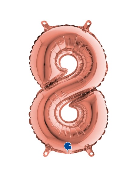 NUMERO MYLAR MEDIO ROSE GOLD 8 CM. 35 - L'Officina delle feste NUMERO MYLAR MEDIO ROSE GOLD 8 CM. 35 - L'Officina delle feste