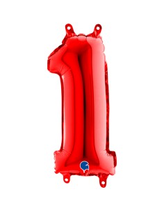 NUMERO MYLAR MEDIO ROSSO 1 CM. 35 - L'Officina delle feste 2