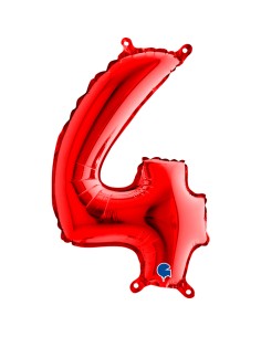 NUMERO MYLAR MEDIO ROSSO 4 CM. 35 - L'Officina delle feste 2