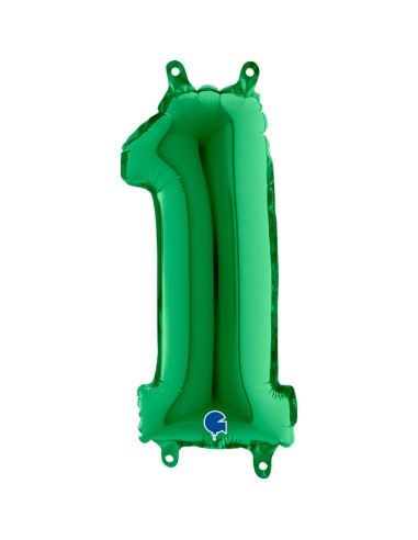 NUMERO MYLAR MEDIO VERDE 1 CM. 35 - L'Officina delle feste