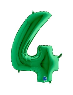 NUMERO MYLAR MEDIO VERDE 4 CM. 35 - L'Officina delle feste 2