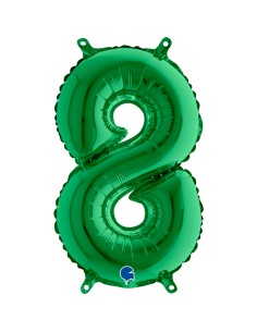 NUMERO MYLAR MEDIO VERDE 8 CM. 35 - L'Officina delle feste 2