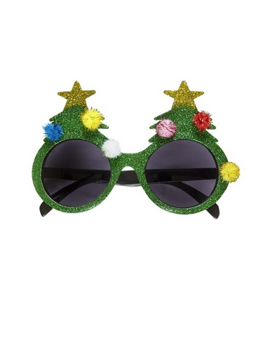 OCCHIALI ALBERO DI NATALE GLITTER - L'Officina delle feste