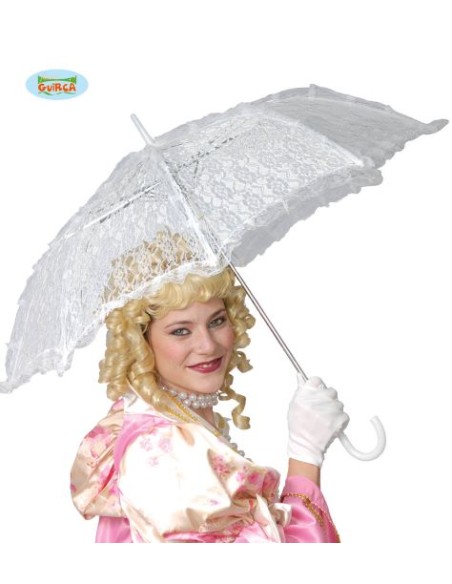 OMBRELLO PIZZO BIANCO 60 X 70 CM - L'Officina delle feste