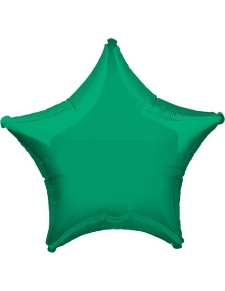 PALLON.FOIL DECO STELLA 18" VERDE - L'Officina delle feste