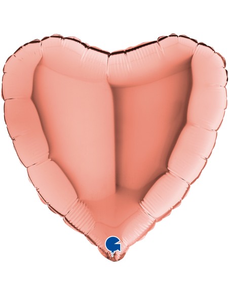 PALLONE CUORE MYLAR 18" ROSA GOLD 45CM - L'Officina delle feste PALLONE CUORE MYLAR 18" ROSA GOLD 45CM - L'Officina delle feste