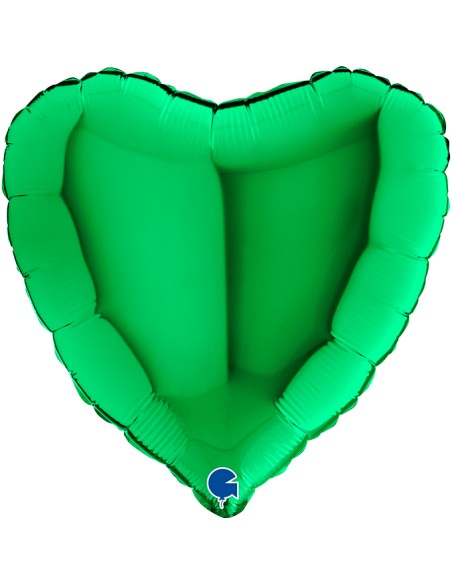 PALLONE CUORE MYLAR 18" VERDE 45CM - L'Officina delle feste PALLONE CUORE MYLAR 18" VERDE 45CM - L'Officina delle feste