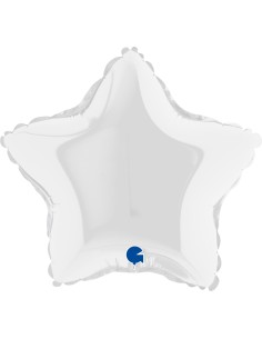 PALLONE FOIL DECO STELLA 9" BIANCO - L'Officina delle feste 2