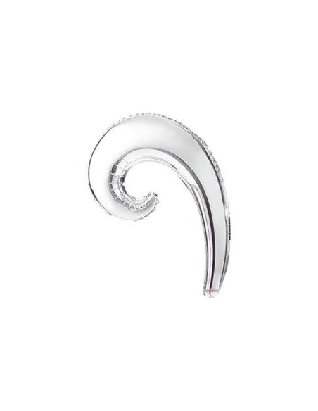 PALLONE KURLY WAVE ARGENTO MINI 14" 5PZ. - L'Officina delle