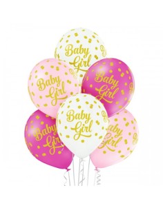 PALLONE LATT. 12" BABY GIRL PZ.50 - L'Officina delle feste 2