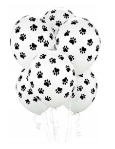 PALLONE LATTICE 11" BIANCO CON ZAMPE CANE 25PZ - L'Officina 2