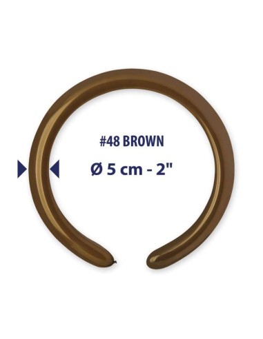 PALLONE LATTICE 260 MARRONE PZ.100 - L'Officina delle feste