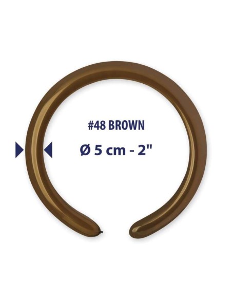 PALLONE LATTICE 260 MARRONE PZ.100 - L'Officina delle feste