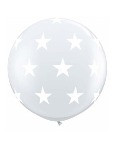 PALLONE LATTICE 3' MONGOLFIERA TRASPARENTE CON STELLE DIAM. 2