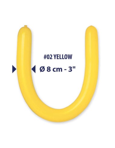 PALLONE LATTICE 350 GIALLO MODELL.3X50" PZ.100 - L'Officina