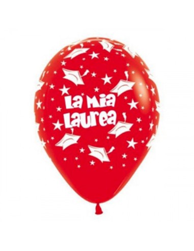 PALLONE LATTICE 5" LA MIA LAUREA 100PZ - L'Officina delle feste