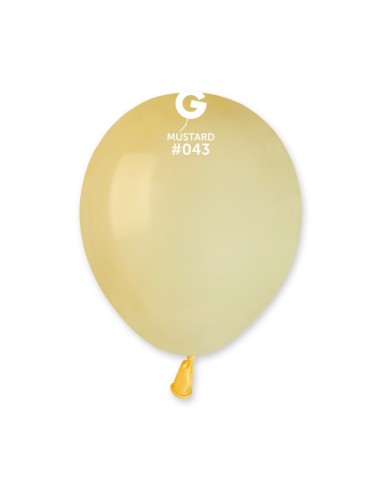 PALLONE LATTICE 5" PZ.100 GIALLO MOSTARDA 13CM - L'Officina