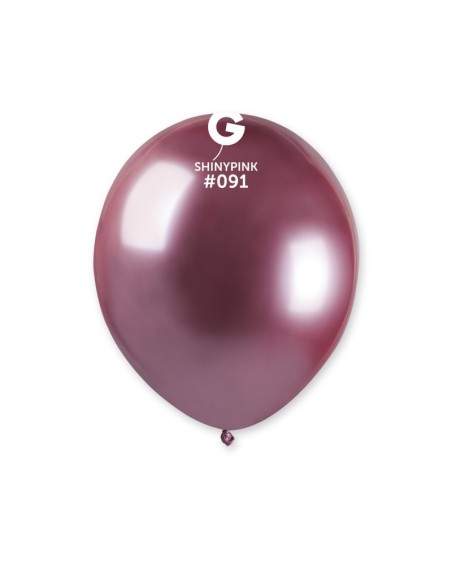 PALLONE LATTICE 5"/13CM SHINY PINK 100PZ - L'Officina delle