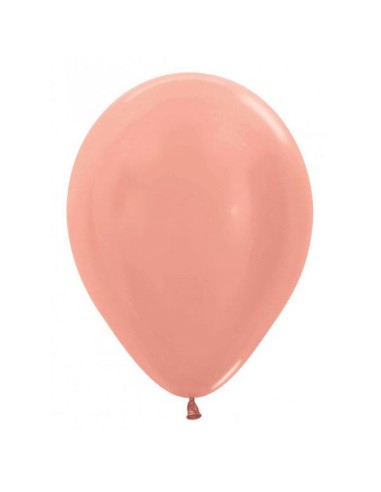 PALLONE LATTICE ROSE GOLD PERL 5" 13CM 100PZ - L'Officina delle