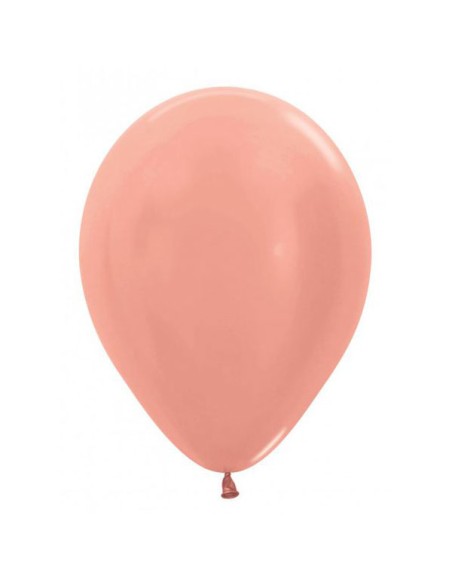 PALLONE LATTICE ROSE GOLD PERL 5" 13CM 100PZ - L'Officina delle