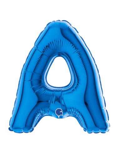 PALLONE LETTERA MINI "A" BLU CM.18 - L'Officina delle feste