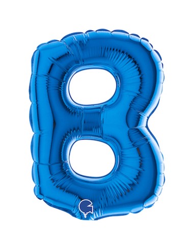 PALLONE LETTERA MINI "B" BLU CM.18 - L'Officina delle feste