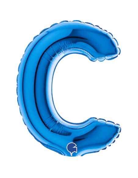PALLONE LETTERA MINI "C" BLU CM.18 - L'Officina delle feste